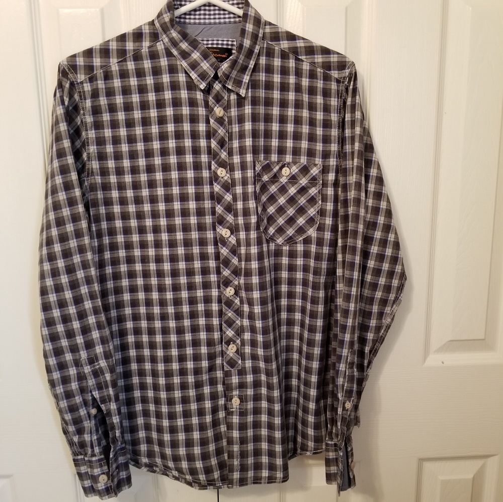 ❤ Men's Ben Sherman plaid button up shirt, medium